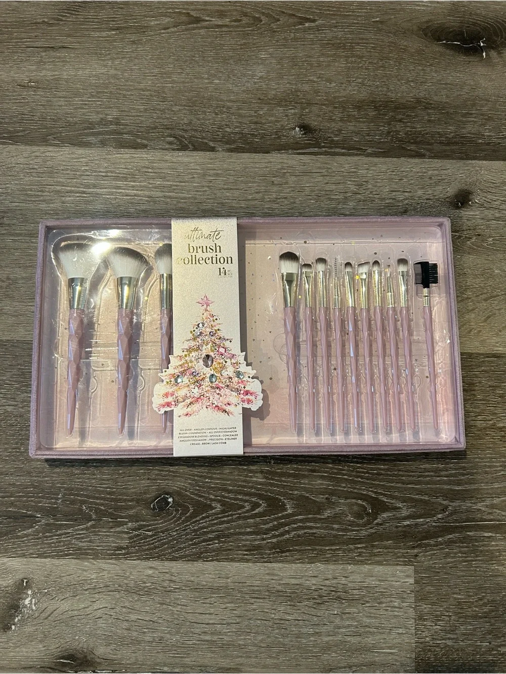 NEW 14-Piece Purple Makeup Brush Set